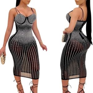 Elegant Black and White Beaded Dress